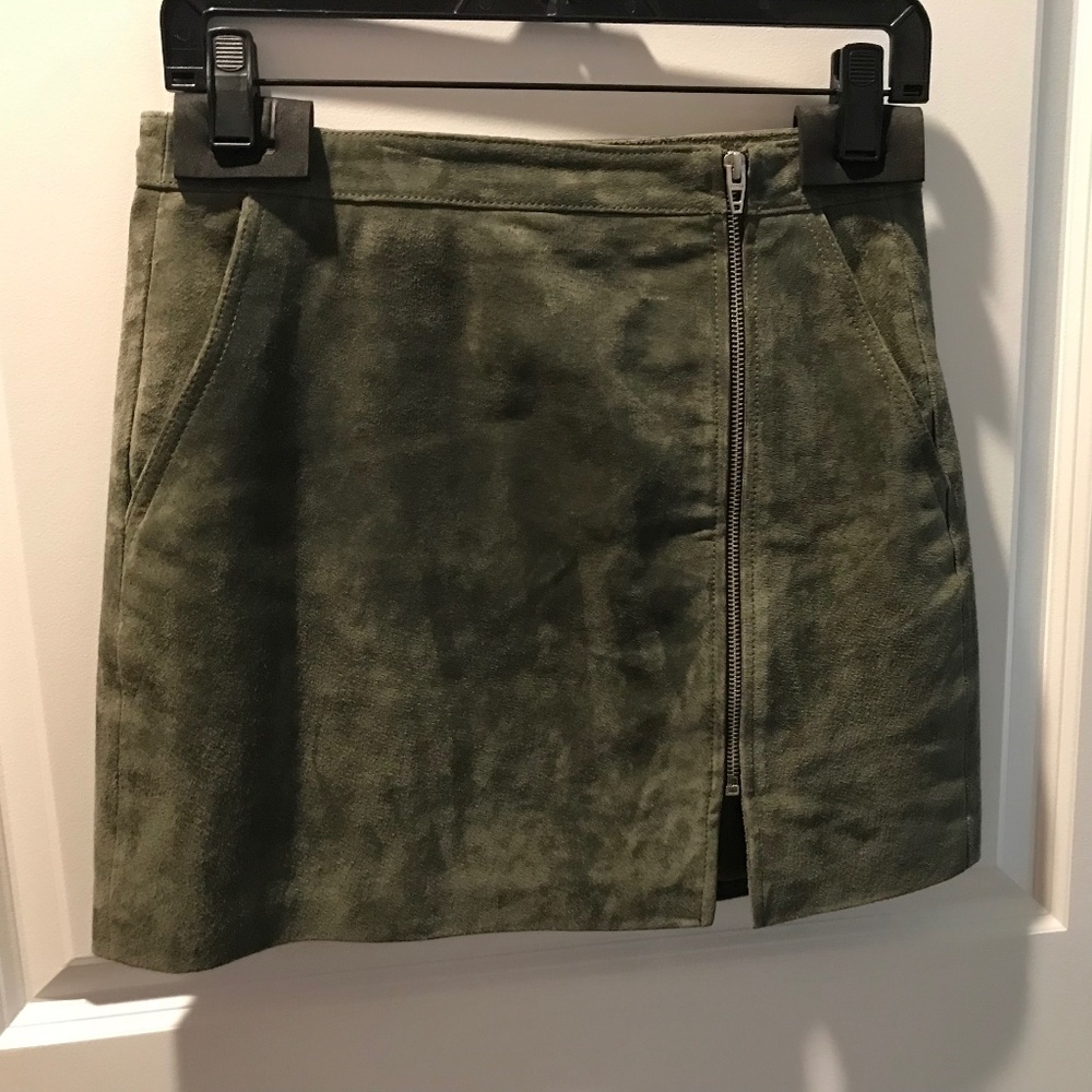 NWOT Blank NYC Genuine Suede Mini Skirt